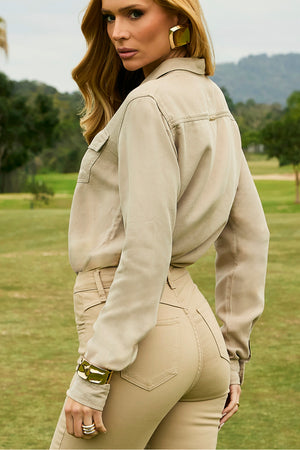 Camisa Feminina de Liocel Aura Nude