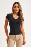 Camiseta Alta Elasticidade Premium Preta