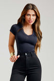 Camiseta Alta Elasticidade Premium Preta