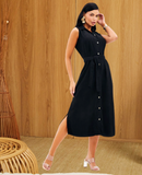 Chemise de Liocel Sem Manga Preta