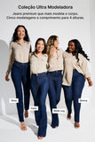 Calça Jeans Ultra Modeladora Reta Cós Alto