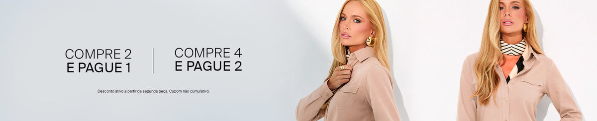 Compre 2 Camisas e Pague 1