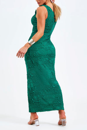 Vestido Perfect Stretch Longo Verde