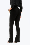 Calça Jeans Modeladora Flare Cós Médio Preto Intenso