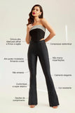 Calça Ultra Modeladora Glam Flare Cós Alto Preta