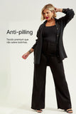 Calça Jeans Modeladora Wide Leg Preto Intenso Cós Super Alto