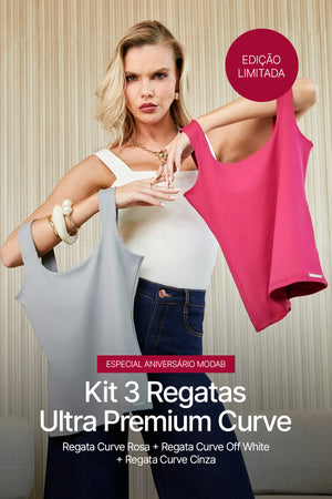 Kit 3 Regatas Ultra Premium Curve - Edição Exclusiva