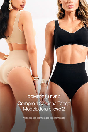 Compre 1 Calcinha Tanga Modeladora e leve 2