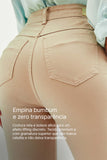 Calça Jeans Modeladora Nude Skinny Cós Alto