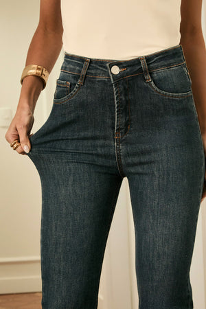 Calça Jeans Reta Dry Comfort Cintura Alta