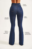 Calça Jeans Ultra Modeladora Flare Cós Alto