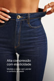 Calça Jeans Ultra Modeladora Wide Leg Cós Super Alto
