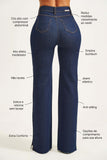 Calça Jeans Ultra Modeladora Wide Leg Cós Super Alto