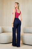 Calça Jeans Ultra Modeladora Wide Leg Cós Super Alto
