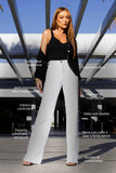 Calça Jeans Modeladora Milagrosa Wide Leg Cós Super Alto - Branca