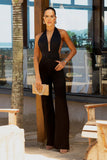 Calça Jeans Modeladora Wide Leg Preto Intenso Cós Super Alto