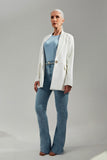 Calça Jeans Modeladora Revolucionária Flare Clara Cós Super Alto