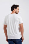 Camiseta Masculina Slim Algodão Egípcio Off White