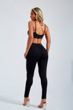 Calça Jeans Modeladora Skinny Preto Intenso Cós Médio