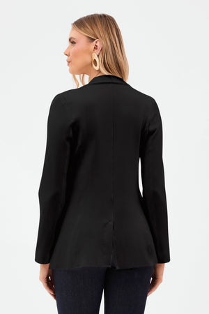 Blazer Estilo Alfaiataria Comfort Office Preto