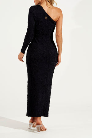 Vestido Ombro Único Perfect Stretch Preto