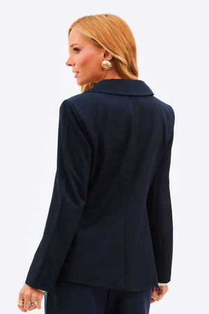 Blazer Feminino de Alfaiataria Estruturado Essence Azul