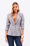 Blazer de Alfaiataria Essence Cinza