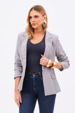 Blazer de Alfaiataria Essence Cinza