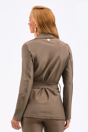 Blazer Feminino com Cinto Glam Fendi QUE NÃO AMASSA