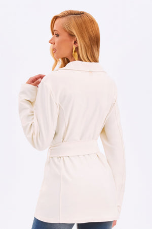 Blazer Glam Off White QUE NÃO AMASSA