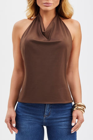 Blusa Curve Frente Única Degagê Coffee