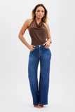 Blusa Curve Frente Única Degagê Coffee