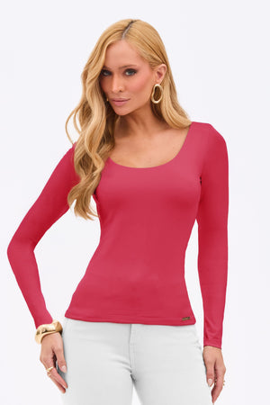 Blusa Manga Longa Curve Pink