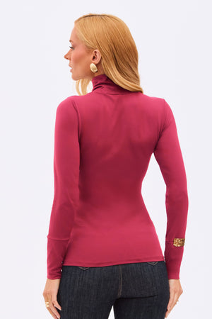 Blusa Gola Alta Manga Longa Curve Pink