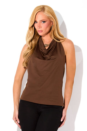 Blusa Frente Única Degagê Curve Coffee