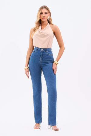 Blusa Curve Frente Única Degagê Nude