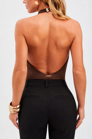 Blusa Frente Única Degagê Curve Coffee