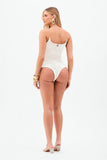 Body Perfect Stretch Duplo de Alça Fina Off White