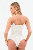 Body Perfect Stretch Duplo de Alça Fina Off White