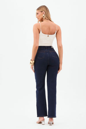 Body Perfect Stretch Duplo de Alça Fina Off White
