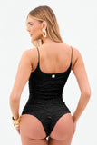Body Perfect Stretch Duplo de Alça Fina Preto