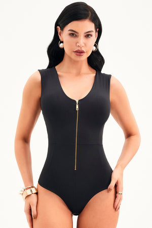 Body Ultra Modelador Zíper Preto