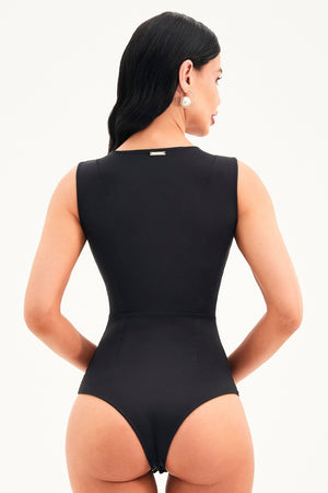 Body Ultra Modelador Zíper Preto