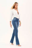 Calça Jeans Modeladora Inesquecível Boot Cut Cós Médio