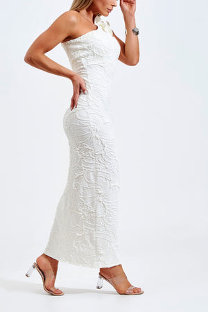 Vestido Perfect Stretch Longo Off White