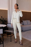 Calça Jeans Modeladora Skinny Areia Cós Médio