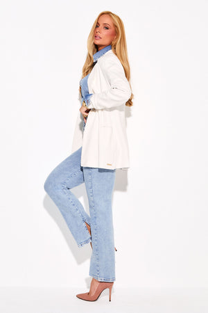 Blazer Comfort Office Feminino Off White