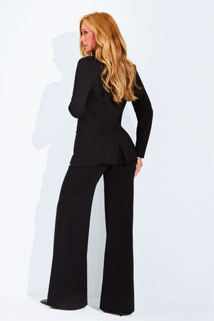 Calça Pantalona Comfort Office Basic Preta