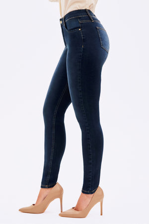 Calça Jeans Skinny Modeladora Curva dos Sonhos Cintura Média