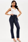 Calça Jeans de Rica Tecnológica Reta Cós Super Alto